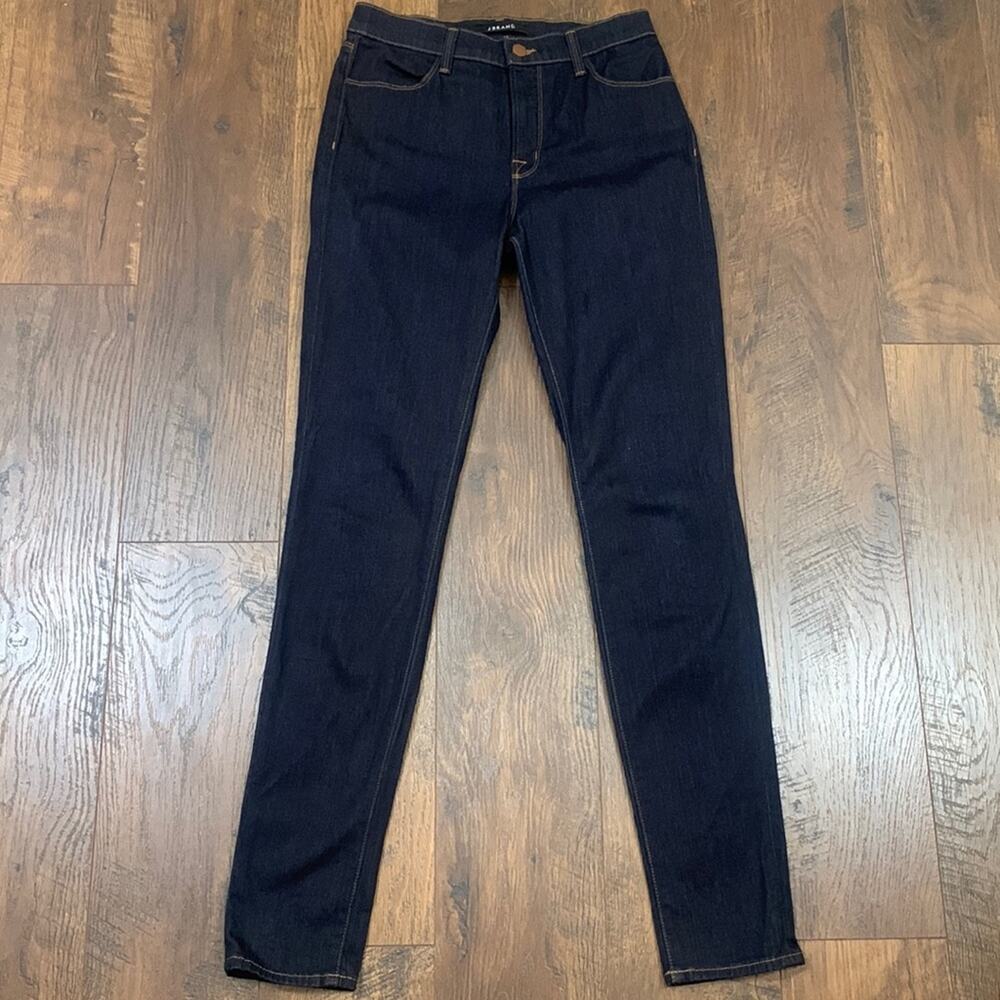 J Brand Maria Dark Wash Skinny Jeans in Starless